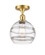 Ballston One Light Semi-Flush Mount in Satin Gold (405|516-1C-SG-G556-8CL)