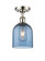 Ballston One Light Semi-Flush Mount in Polished Nickel (405|516-1C-PN-G558-6BL)