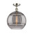 Ballston One Light Semi-Flush Mount in Polished Nickel (405|516-1C-PN-G556-12SM)