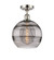 Ballston One Light Semi-Flush Mount in Polished Nickel (405|516-1C-PN-G556-10SM)