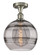 Ballston One Light Semi-Flush Mount in Polished Chrome (405|516-1C-PC-G556-10CL)
