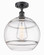 Ballston One Light Semi-Flush Mount in Matte Black (405|516-1C-BK-G556-12CL)