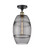 Ballston One Light Semi-Flush Mount in Black Antique Brass (405|516-1C-BAB-G557-8SM)
