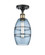 Ballston One Light Semi-Flush Mount in Black Antique Brass (405|516-1C-BAB-G557-6BL)