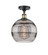 Ballston One Light Semi-Flush Mount in Black Antique Brass (405|516-1C-BAB-G556-10SM)