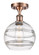 Ballston One Light Semi-Flush Mount in Antique Copper (405|516-1C-AC-G556-8CL)