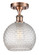 Ballston One Light Semi-Flush Mount in Antique Copper (405|516-1C-AC-G122C-8CL)