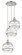 Ballston Three Light Pendant in Polished Nickel (405|113B-3P-PN-G556-10CL)
