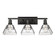 Kepler Three Light Bath Vanity in Matte Black (62|3308-BA3 BLK-WTG)
