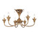 Lillianne Six Light Semi-Flush Mount in Heirloom Gold (62|0846-6SF HG)