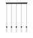 Beau Five Light Linear Chandelier in Matte Black (224|740P-5L-MB)