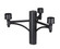 Outdoor Three Light Outdoor Posts - Hardware in Black (224|501-3BK)