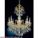 La Scala Eight Light Chandelier in Heirloom Gold (53|5007-22)