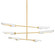 Harperrose Six Light Chandelier in Aged Brass (428|H828806-AGB/SWH)