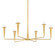 Danna Six Light Chandelier in Aged Brass (428|H791806-AGB)
