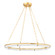 Sennett LED Chandelier in Aged Brass (70|5142-AGB)