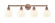 Edison Four Light Bath Vanity in Antique Copper (405|616-4W-AC-G1217-6WV)