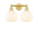 Edison Two Light Bath Vanity in Satin Gold (405|616-2W-SG-G1217-8WV)