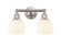 Edison Two Light Bath Vanity in Polished Nickel (405|616-2W-PN-G1216-6WM)