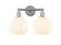 Edison Two Light Bath Vanity in Polished Chrome (405|616-2W-PC-G1217-8WV)