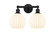 Edison Two Light Bath Vanity in Matte Black (405|616-2W-BK-G1217-8WV)