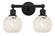 Edison Two Light Bath Vanity in Matte Black (405|616-2W-BK-G1216-6WM)