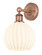 Edison One Light Wall Sconce in Antique Copper (405|616-1W-AC-G1217-8WV)