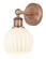 Edison One Light Wall Sconce in Antique Copper (405|616-1W-AC-G1217-6WV)