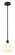 Edison One Light Mini Pendant in Matte Black (405|616-1S-BK-G1217-8WV)