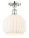 Edison One Light Semi-Flush Mount in Polished Nickel (405|616-1F-PN-G1217-10WV)