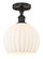 Edison One Light Semi-Flush Mount in Oil Rubbed Bronze (405|616-1F-OB-G1217-10WV)