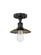 Edison One Light Semi-Flush Mount in Matte Black (405|616-1F-BK-M17-BK)