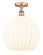 Edison One Light Semi-Flush Mount in Antique Copper (405|616-1F-AC-G1217-14WV)