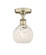 Edison One Light Semi-Flush Mount in Antique Brass (405|616-1F-AB-G1216-6WM)