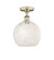 Edison One Light Semi-Flush Mount in Antique Brass (405|616-1F-AB-G1216-10WM)
