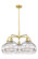 Ballston Five Light Chandelier in Satin Gold (405|516-5CR-SG-G556-10CL)