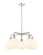 Ballston Five Light Chandelier in Polished Nickel (405|516-5CR-PN-G1217-8WV)
