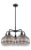 Ballston Five Light Chandelier in Matte Black (405|516-5CR-BK-G556-10SM)