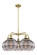 Ballston Five Light Chandelier in Brushed Brass (405|516-5CR-BB-G556-10SM)