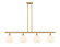 Ballston Four Light Island Pendant in Satin Gold (405|516-4I-SG-G1217-8WV)