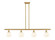 Ballston Four Light Island Pendant in Satin Gold (405|516-4I-SG-G1217-6WV)