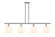 Ballston Four Light Island Pendant in Polished Nickel (405|516-4I-PN-G1217-8WV)
