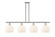 Ballston Four Light Island Pendant in Polished Nickel (405|516-4I-PN-G1217-10WV)