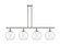 Ballston Four Light Island Pendant in Polished Chrome (405|516-4I-PC-G124-12)