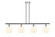Ballston Four Light Island Pendant in Polished Chrome (405|516-4I-PC-G1217-8WV)