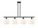 Ballston Four Light Island Pendant in Matte Black (405|516-4I-BK-G1217-10WV)