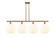 Ballston Four Light Island Pendant in Brushed Brass (405|516-4I-BB-G1217-12WV)