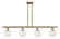 Ballston LED Island Pendant in Brushed Brass (405|516-4I-BB-G1216-6WM)