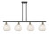 Ballston Four Light Island Pendant in Black Antique Brass (405|516-4I-BAB-G1216-8WM)