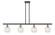 Ballston Four Light Island Pendant in Black Antique Brass (405|516-4I-BAB-G1216-6WM)